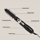 2 In 1 Professional Hair Dryer Comb Wet/Dry Hair Straightener Styling Curling