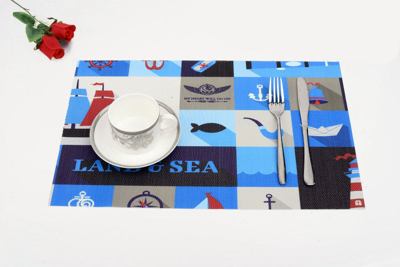 Placemat Table Mat Disc Pads Bowl Pad Coasters Waterproof Table Cloth  Pad Slip-Resistant Pad