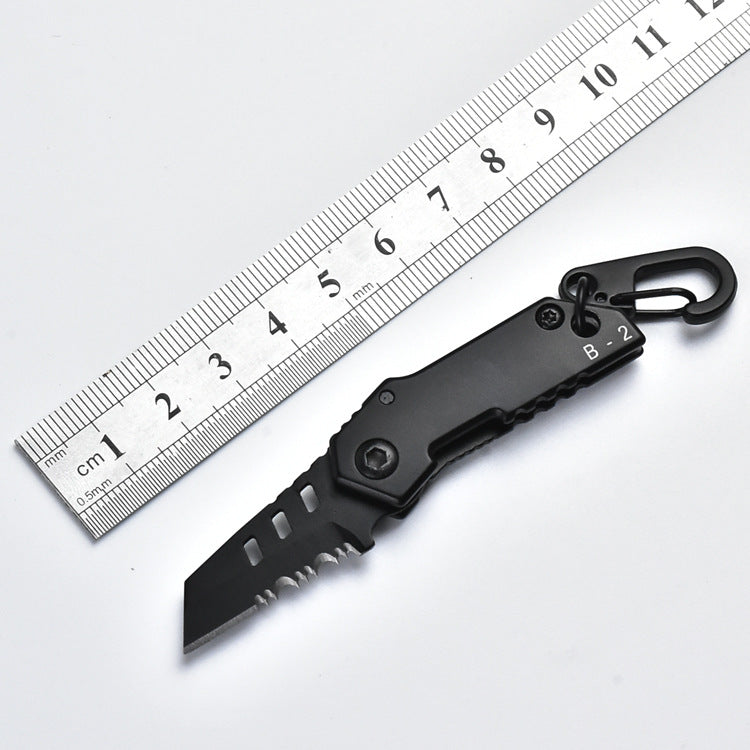 LAOTIE B2 100mm Mini Stainless Steel Folding Knife Outdoor Survival Tools Kit Hiking Climbing Hanging folding knife