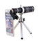 18X HD Zoom Monocular Waterproof Camping Metal Telescope Night Vision With Phone Holder