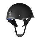 Motorcycle German Style Half Face Helmet Scooter Bike Matt Black M/L/XL DOT