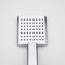 Modern Handheld Shower Head Single Function ABS Plastic Square Hand Sprayer Head Replacement