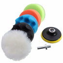Drillpro 6pc 3 Inch Car Washing Set Sponge Polishing Waxing Buffing Pads Set Kit Compound Auto Car Drill