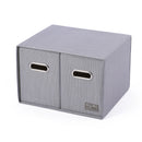 Storage box waterproof desktop organizer large two drawer storage box desktop storage box office storage box