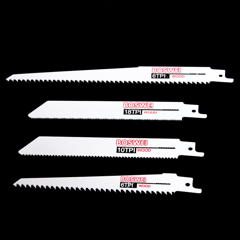 10pcs 6TPI/8TPI/10TPI Reciprocating Saw Blades Wood Metal Cutter Blade