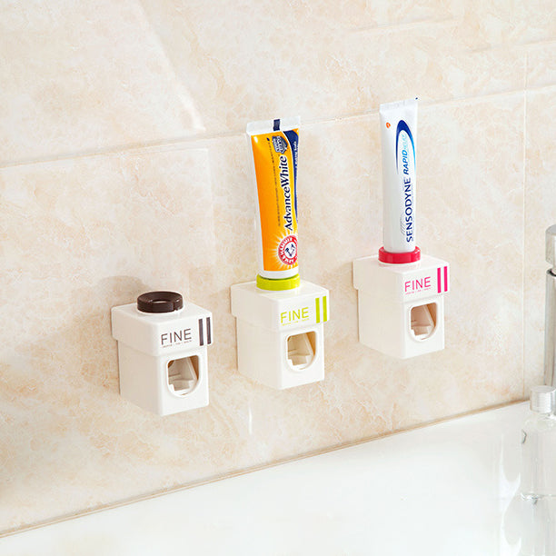 Honana BX-421 Wall Mounted Adhensive Toothpaste Squeezer Distributor Automatic Toothpaste