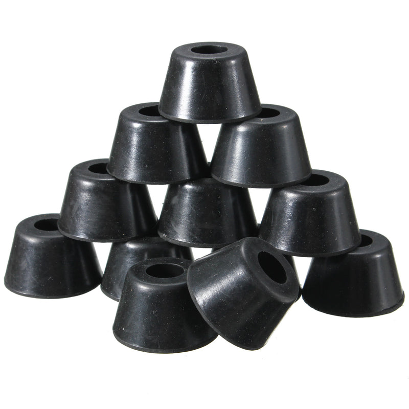 12pcs 25x20x15mm Black Rubber  Protector for Chair Leg Table Crutch Feet Stools Furniture Feet