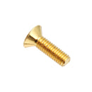 Suleve M3AH1 10Pcs M3*10 Countersunk Head Hex Socket Screws Steel Alloy Titanium Plating Gold