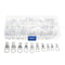 Excellway 90 Pc Tinned Copper Terminals Cable Terminals Connector Cable lugs Battery SC Terminals