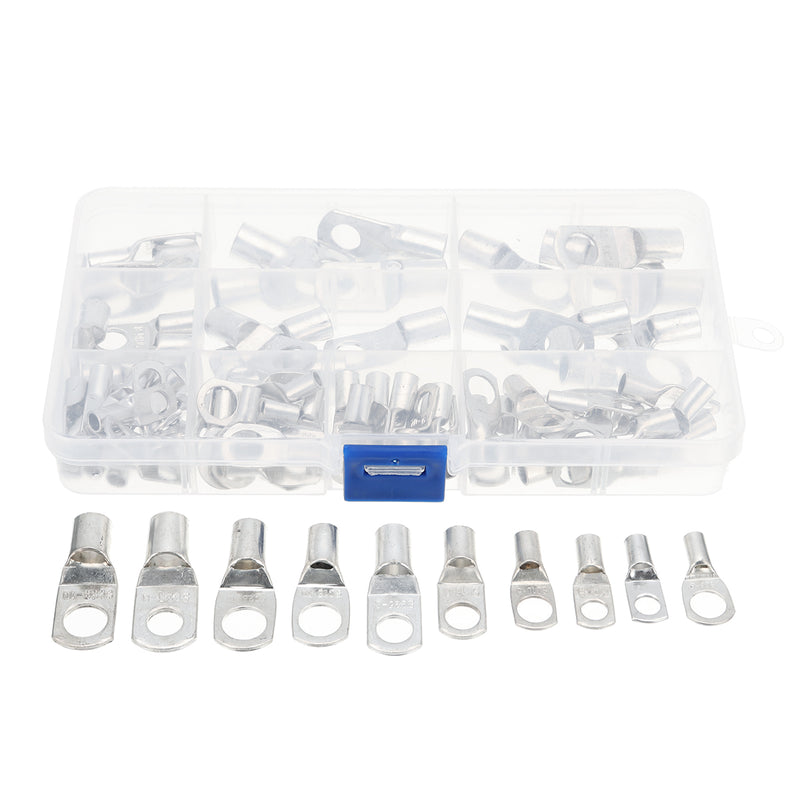 Excellway 90 Pc Tinned Copper Terminals Cable Terminals Connector Cable lugs Battery SC Terminals