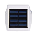 Solar Powered 4 LED Wall Light Outdoor Garden Fence Patio Door Lantern Lamp