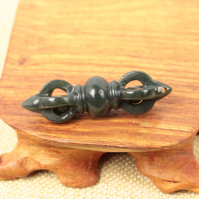 Chinese Natural Hetian Jade Hand-carved Hetian Jade Pendant Buddhist Pendant