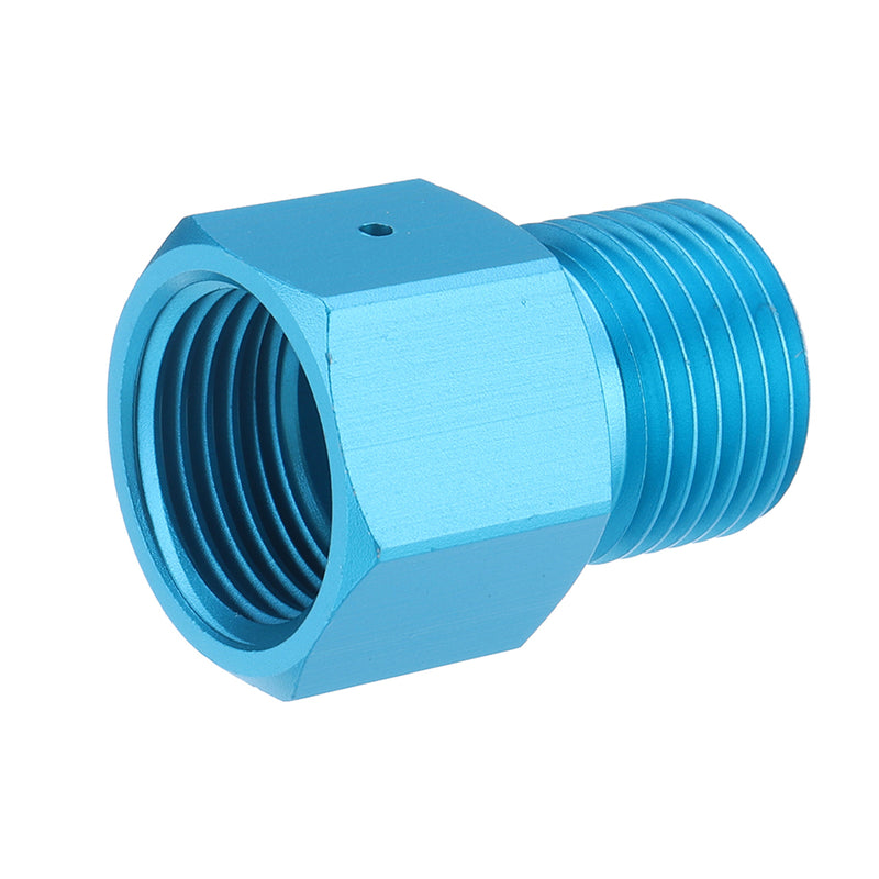 Adapter Converts CO2 Tank to Standard G1/2/CGA320 Male Fitting & G1/2/CGA320 Female Fitting Blue