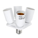 4 In 1 E27 To E27 Base Light Lamp Bulb Adapter Holder  Splitter Socket AC100-240V