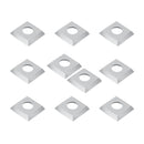 10pc Square Carbide Insert 4-Edge 15x15x5mm For Lathe Wood Turning Blades Tool W/Box