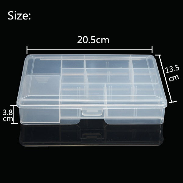 Removable Fishing Tool Bait Tackle Storage Box  Transparent Fishing Tackle Box