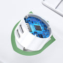 USAMS 2.1A Dual USB Port Fast Charging EU Plug Travel Charger Adapter For iPhone X XS Oneplus 7 XIAOMI MI8 MI9 S10 S10+