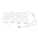 DC5V USB Hollywood Style LED Mirror Makeup Party Light with 8 Dimmable White Bulb for Dressing Room