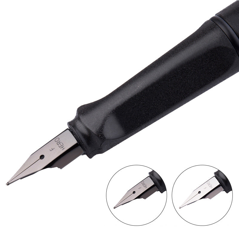 Hero 359 Fountain Pen EF F Nib Calligraphy Correction Writing Posture Signing Ink Pens Gifts for Students Friends Families