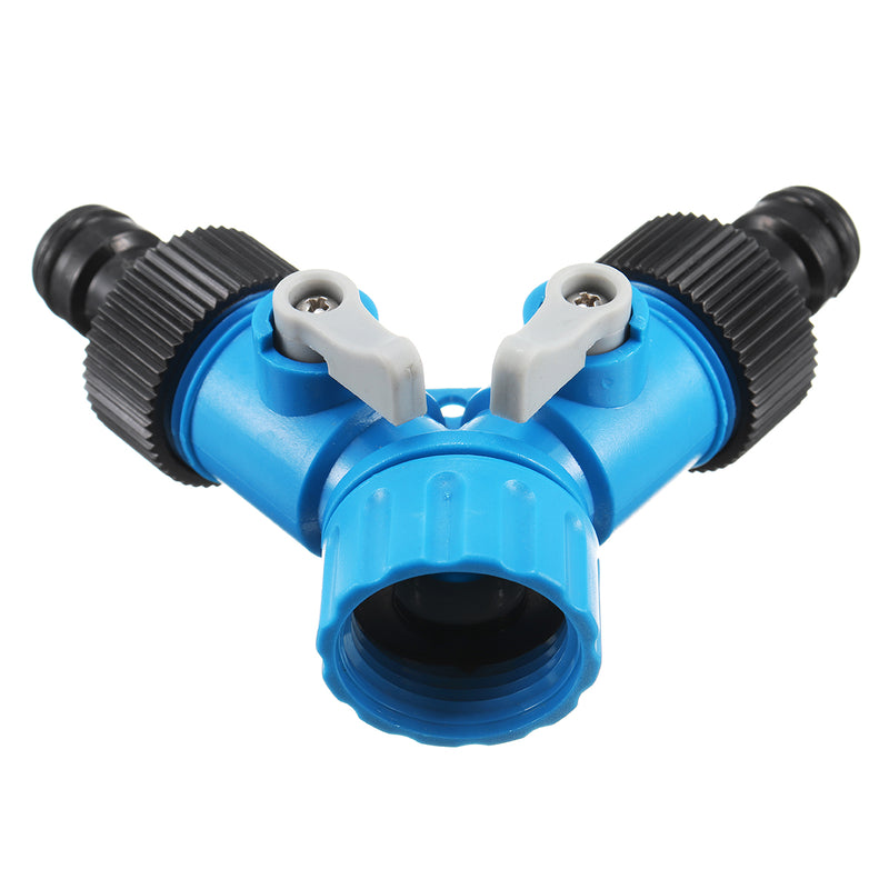 3/4 Inch Two Way Y Hose Pipe Garden Splitter Tap Connector Water Hose Pipe Connectors
