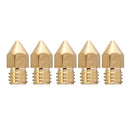 5PCS 1.75mm/0.4mm Copper Thread Extruder Nozzle For 3D Printer