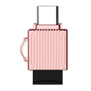 YAOMAISI Type-C Inertface Fast Data Transfer Zinc Alloy Card Reader Adapter for Mobile Phone