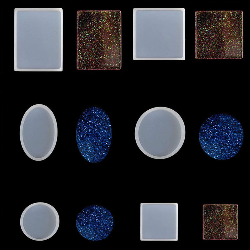 22PCS DIY Epoxy Silicone Mold Set Jewelry Bracelet Resin Mould Craft Casting