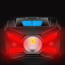 WARSUN 577 XPG 800LM Lightweight Smart Sensor Headlamp 5Modes Rechargeable Waterproof Red Warning Light For Night Safe Riding Cycling Fishing