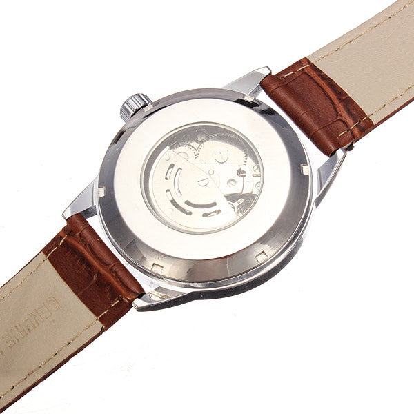 SEWOR Calendar Automatic Mechanical Watch Simple Style Analog Display Men Wrist Watch