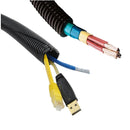 10x13mm Management Convoluted Tubing Wire Split Loom Conduit Cable 10 Meter Length