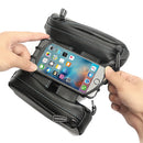 ROSWHEEL Waterproof Bicycle Front Tube Double Pouch Bags with 4.7-6.0 inch Phone Case for iPhone7