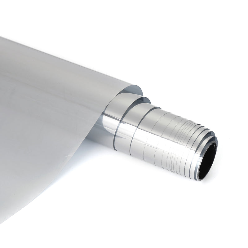 3Mx50cm / 5Mx50cm Chrome Silver Window Tint Film 15% VLT One Way Mirror Privacy