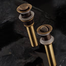 WANFAN PLF00A11XX Antique Brass Chinese Dragon Style Bathroom Floor Drain Pop Up Waste Vanity Vessel