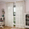 2 Panel Jacquard Feather Painted Sheer Tulle Curtains Bedroom Balcony Window Screening 4 Colors