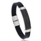 Stainless Steel Personality  Men's Silicone Bracelet