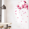 Miico FX64039 Peach Flower Home Decorative Sticker Wall Sticker DIY Sticker