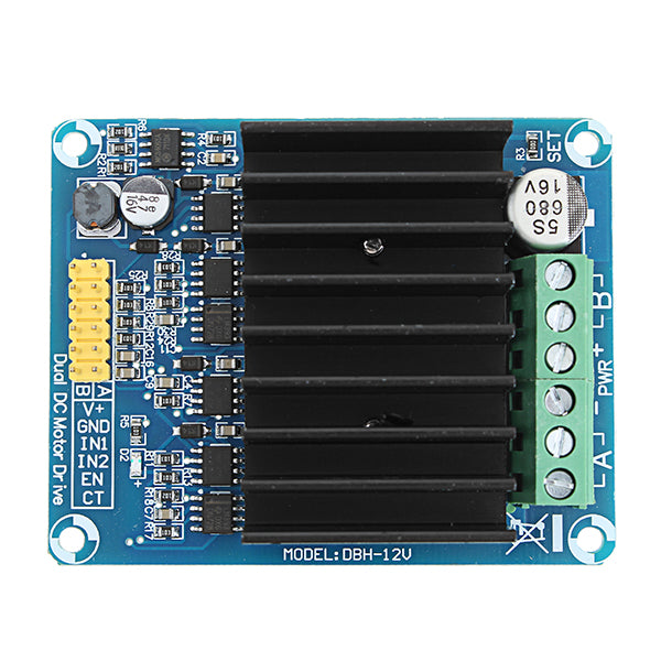 DC 5-12V 30A PWM Dual Channel Motor Control Module H Bridge Motor Drive Controller Board