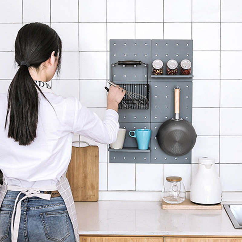Towel Holder Hole Plate Decoration Toilet Roll Paper Rack Plastic Wall Mount Kitchen Hanging Storage