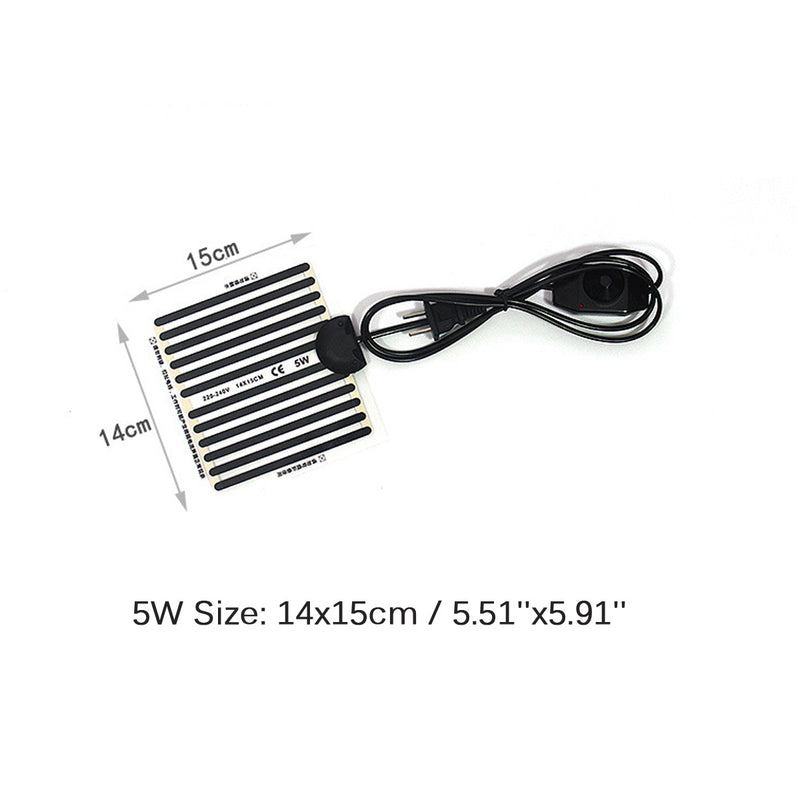 5W/7W/14W Reptile Pet Heated Mat Thermostatic Pad Temperature Adjustable Snake Turtle Lizard