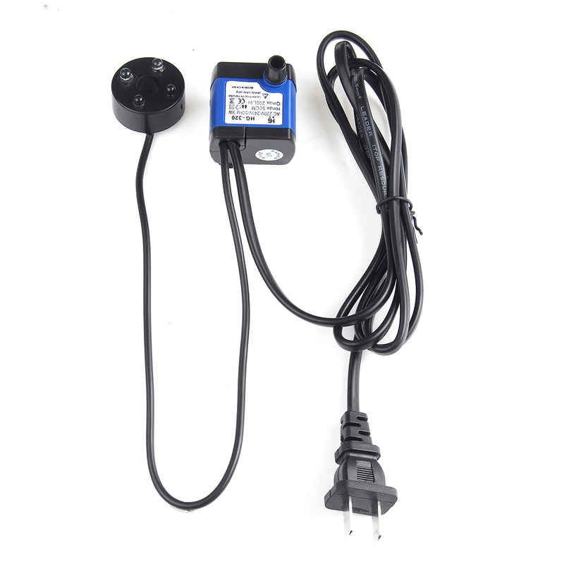 Submersible Water Pump 3W 4 Led Lift 0.5m 220L/H Submersible Pump AC220V
