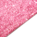 Gradient Pink Waterproof Shower Curtain with White C-type Hook Bathroom Mat