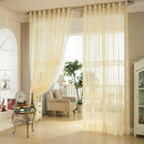 2pcs Fiber Lace Hollow Out Tulle Sheer Curtains Window Screening Bedroom Living Room Home Decor