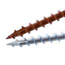 Drillpro 100Pcs 25-63mm SQ2 Pocket Hole Screw Coarse Thread Woodworking Self Tapping Screw Oblique Hole Screw Square Driver for Pocket Hole Syestem