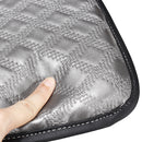 Grey PU Leather Car Armrest Cover Auto Center Console Box Cushion Pad Universal 30X20cm