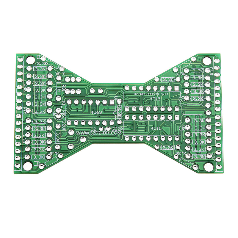 DC 5V Blue DIY LED Electronic Hourglass Kit Soldering Practice Spare Parts Module