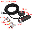 Car Mobile Radio Dual Band VHF UHF Antenna PL259 5M Coaxial Cable Magnetic Mount Base and SMA-F SMA-M BNC Connector