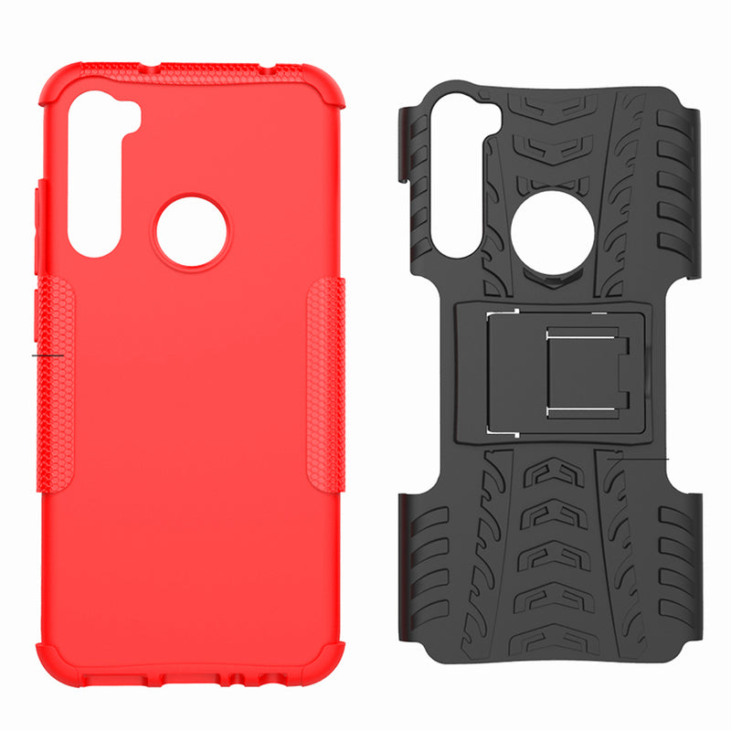 Bakeey 2 in 1 Armor Shockproof Non-slip with Bracket Stand Protective Case for Xiaomi Redmi Note 8
