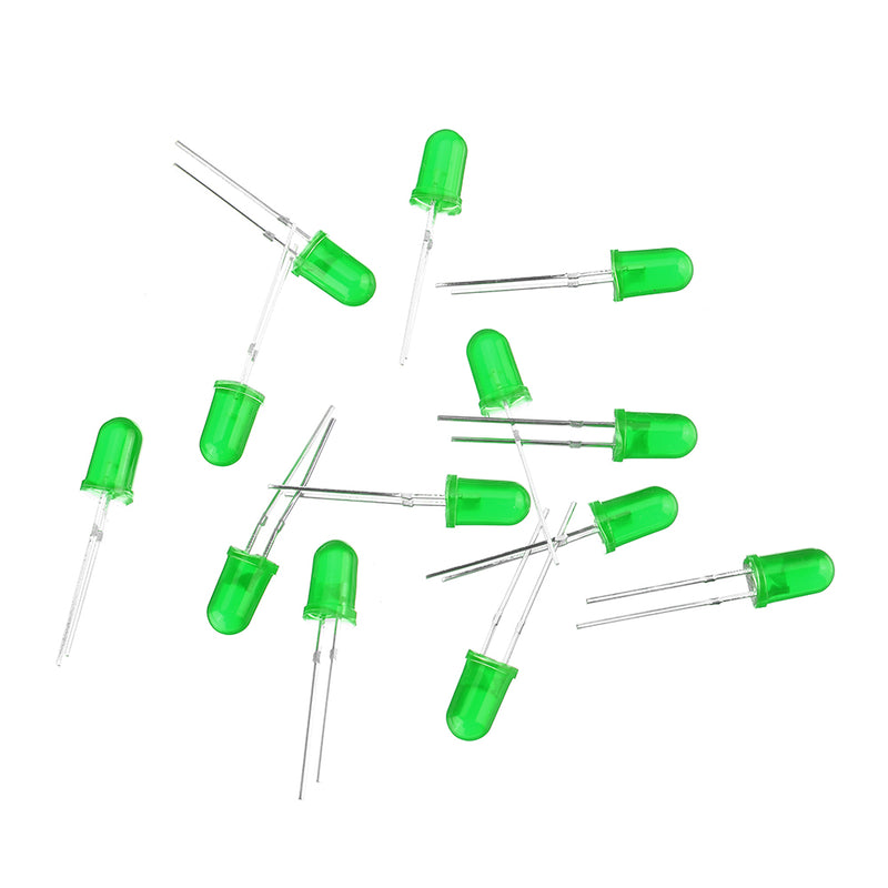 2000pcs 5MM Green LED Diode Round Diffused Green Color Light Lamp F5 DIP Highlight