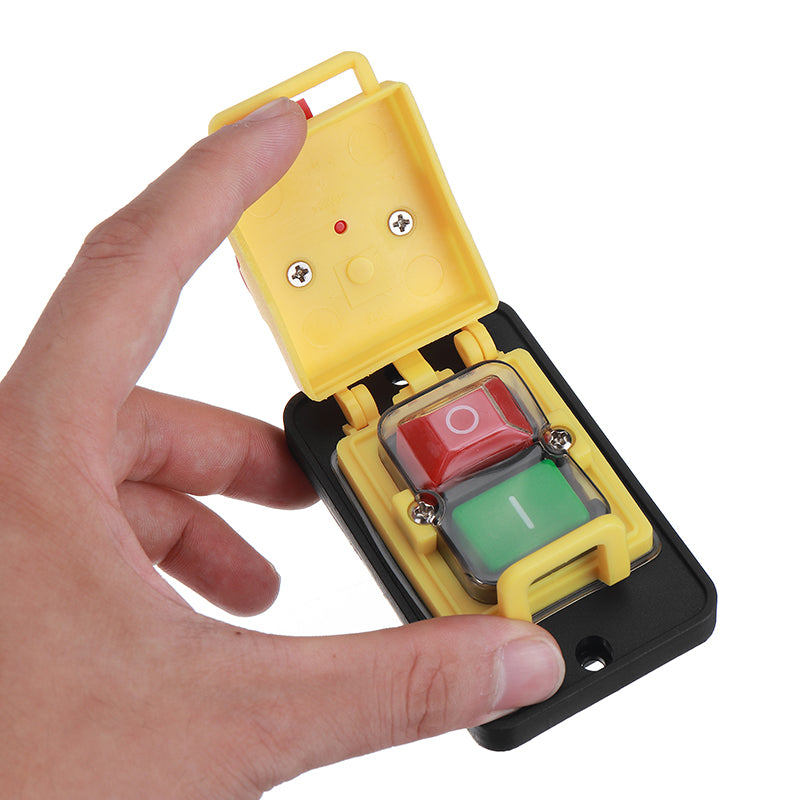KEDU KJD22 4Pin/6Pin 250V 12(10)A Electromagnetic Waterproof Push Button Switch