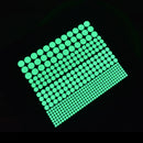 Miico Creative Dot Star Moon Pattern 4 Optional Groups Luminous PVC Removable Home Decor Sticker